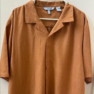 Affinity Brown Casual Button Down Shirt Classic Design
New without tag